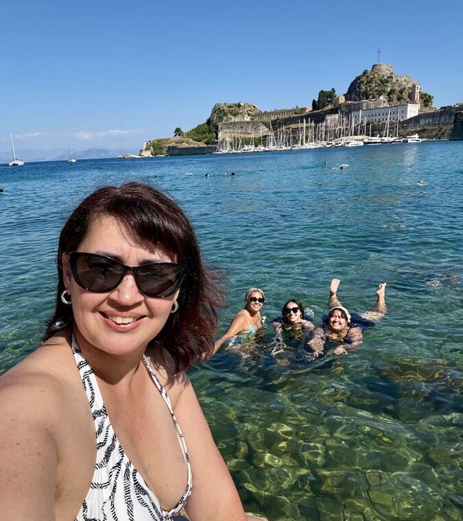 Corfu, with my girls