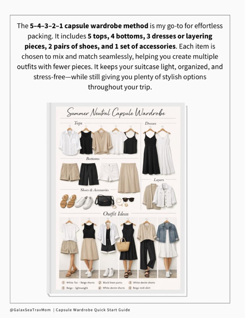 5–4–3–2–1 Capsule Wardrobe Method