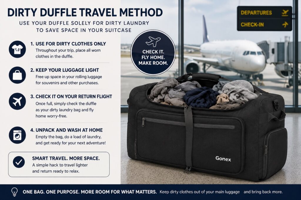 Dirty Duffle Travel Method
